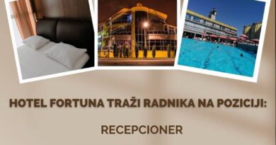 Hotel Fortuna zapošljava