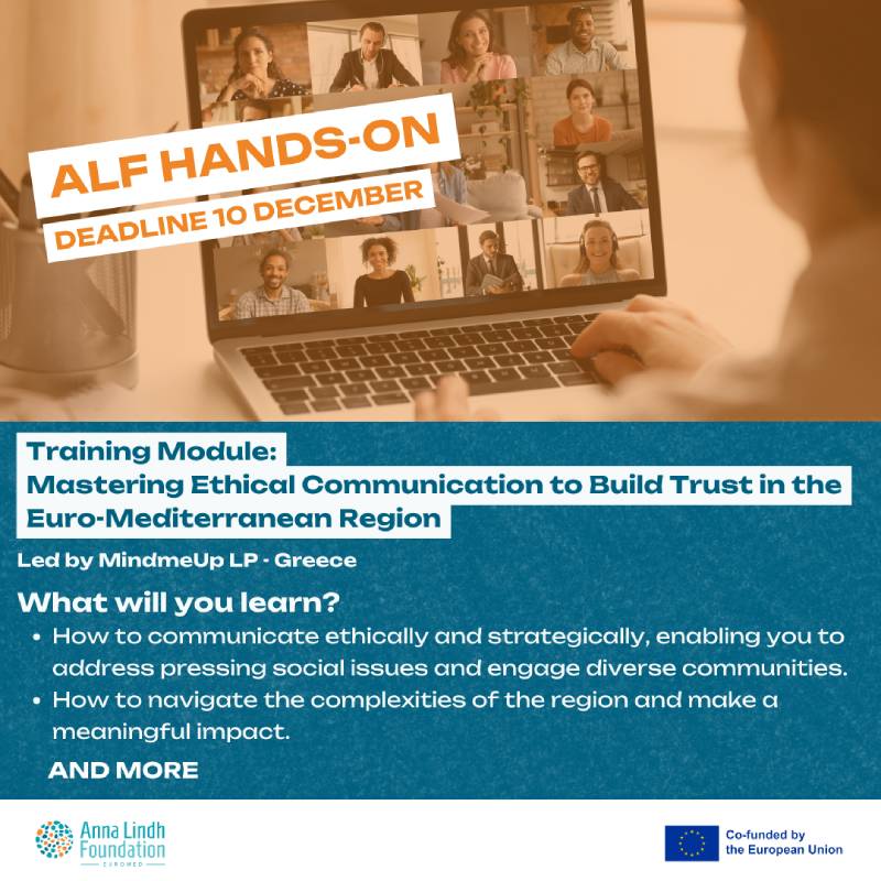 Training Course: Mastering Ethical Communication to Build Trust in the Euro-Mediterranean Region