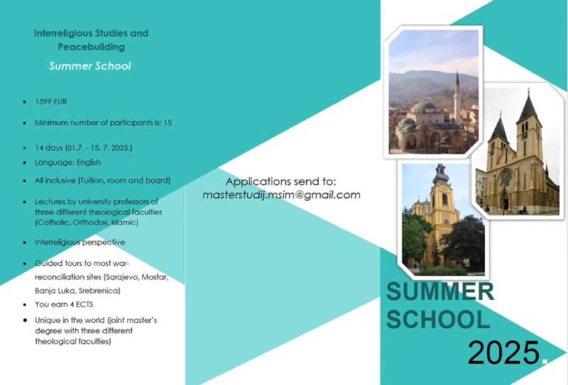 Međureligijske studije i izgradnja mira - Ljetna škola 2025