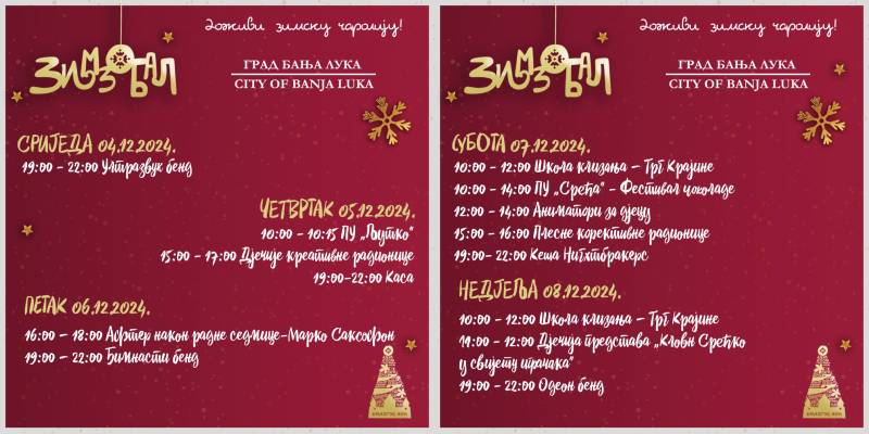 „Zimzobal“ do kraja sedmice donosi zanimljiv program