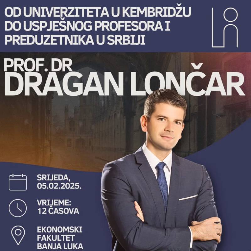 Predavanje: Od Univerziteta u Kembridžu do uspješnog profesora i preduzetnika u Srbiji
