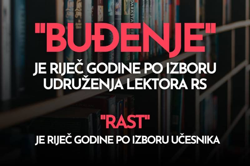 "Buđenje" je riječ godine u Republici Srpskoj