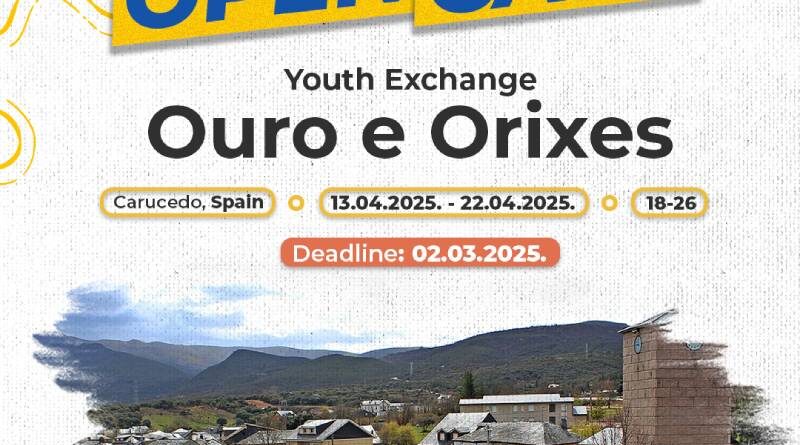 Open Call for Youth Exchange “Ouro e Orixes” in Carucedo, Spain