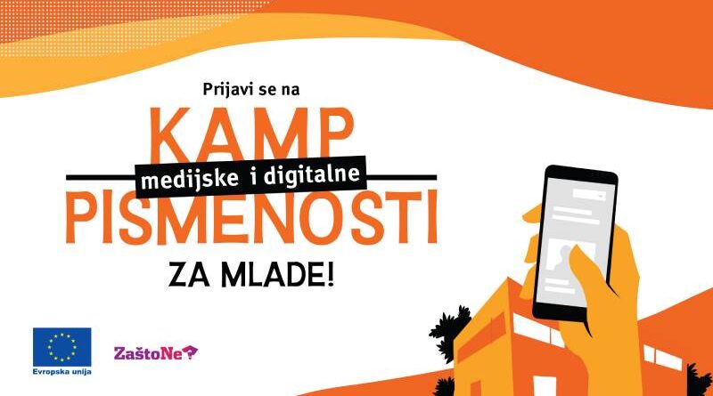 Prijavi se na Kamp medijske i digitalne pismenosti za mlade!