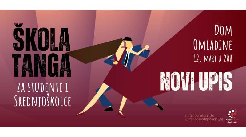 Novi upis na tango za studente i srednjoškolce