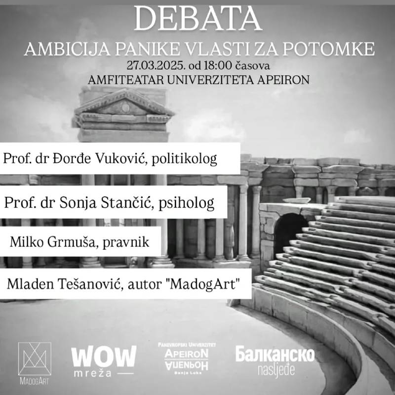 Debata: Ambicija panike vlasti za potomke