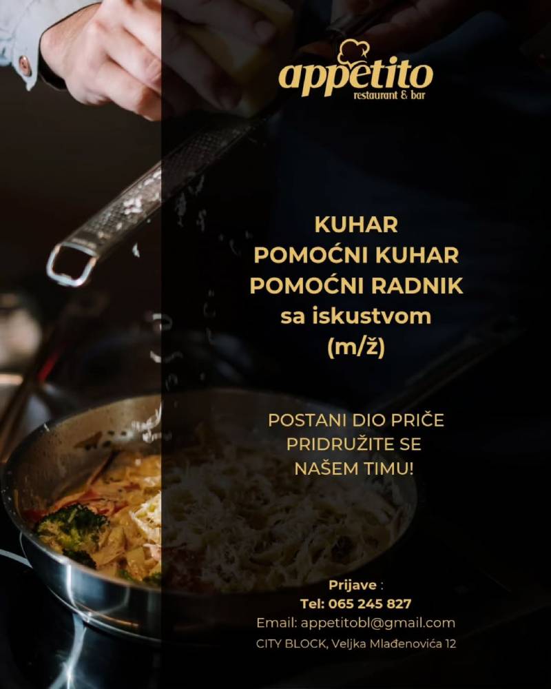 Appetito zapošljava