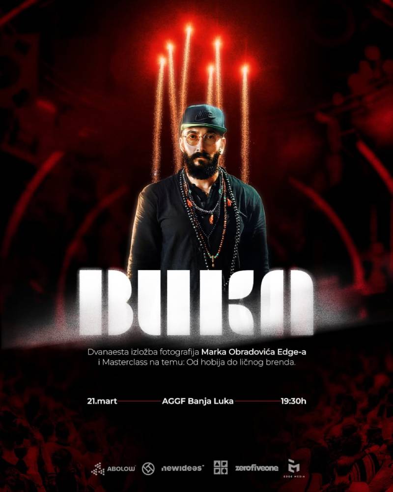 BUKA – 12. samostalna izložba Marka Obradovića Edge-a