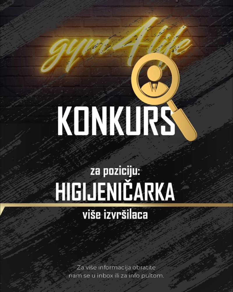 Fitness Centar 4Life zapošljava