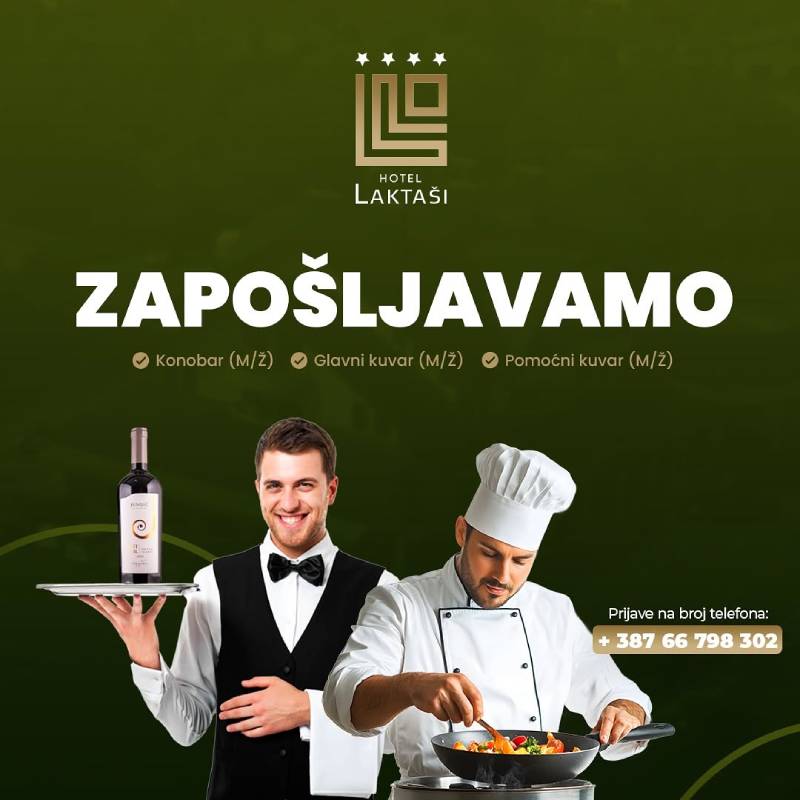 Hotel Laktaši zapošljavaju