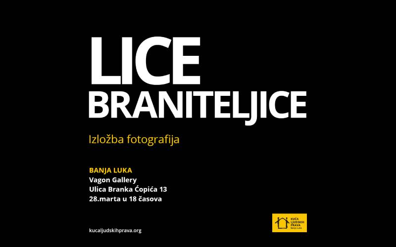 Otvaranje izložbe "Lice braniteljice" u Banjaluci 28. marta