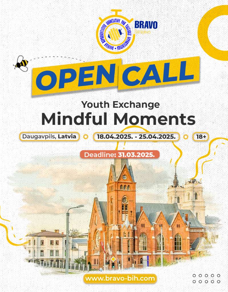 Open Call for YE “MINDFUL MOMENTS” in Daugavpils, Latvia