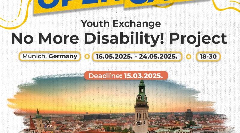 Open Call for YE “No More Disability! Project” in Munich, Germany