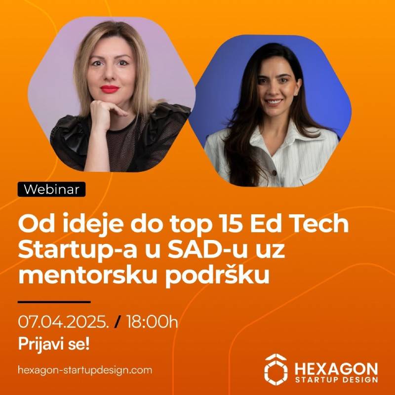 Webinar: Od ideje to top 15 Ed Tech Startup-a u SAD-u uz mentorsku podršku