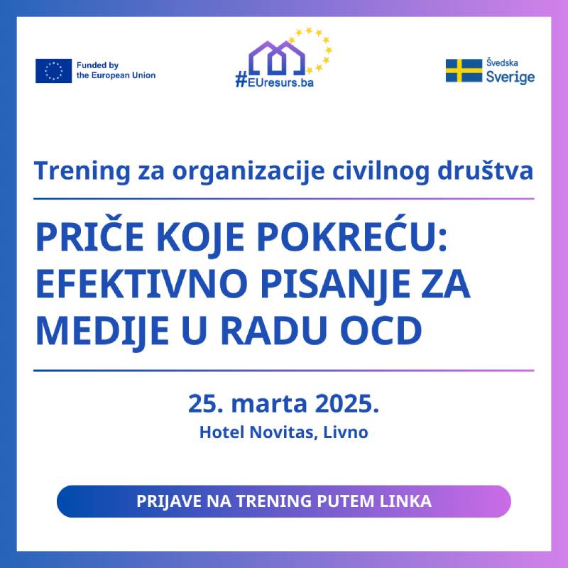 Priče koje pokreću: Efektivno pisanje za medije u radu OCD