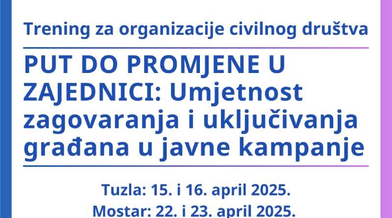 Put do promjene u zajednici: Umjetnost zagovaranja i uključivanja građana u javne kampanje