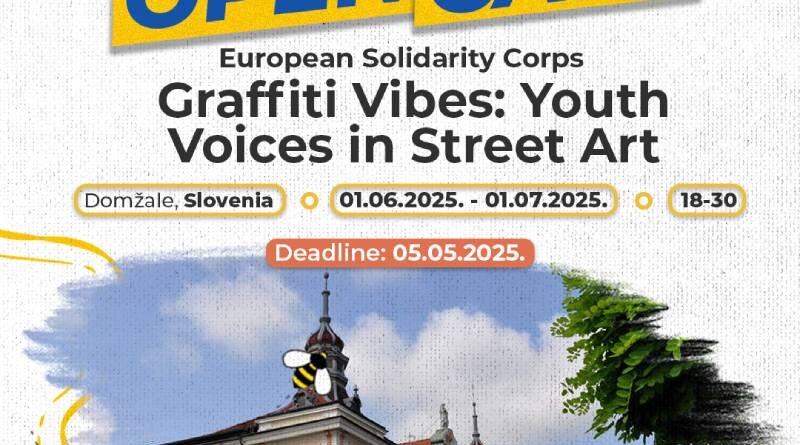 Open Call for Short-term ESC “Graffiti Vibes: Youth Voices in Street Art” in Domžale , Slovenia
