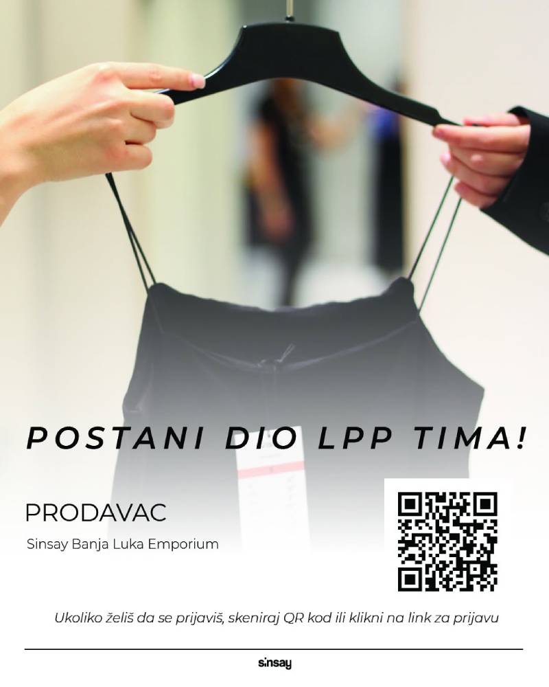 Sinsay Banja Luka zapošljava