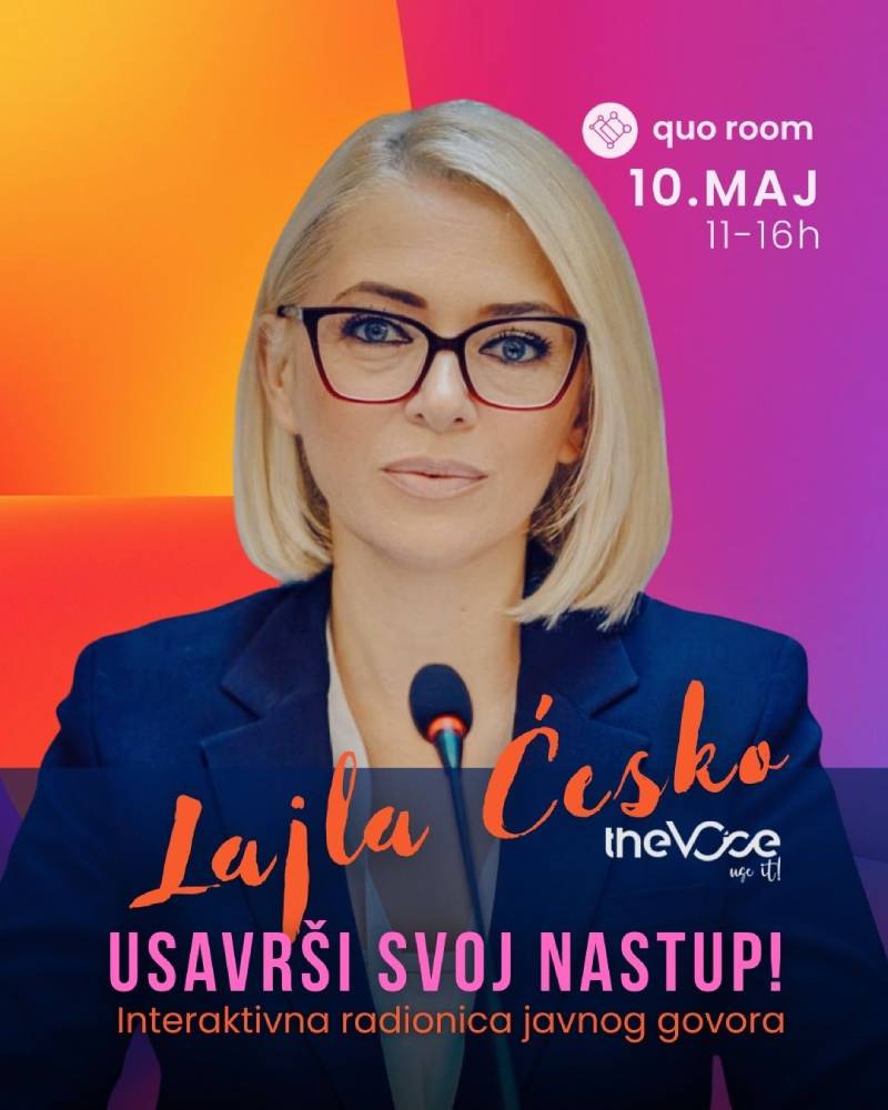 Interaktivna radionica javnog govora: Usavrši svoj nastup!