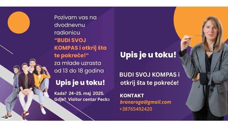 Radionica „Budi svoj kompas i otkrij šta te pokreće“