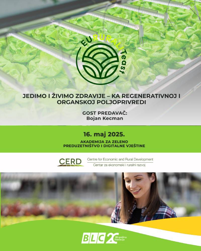 Edukativna i inspirativna radionica: „Jedimo i živimo zdravije – ka regenerativnoj i organskoj poljoprivredi“