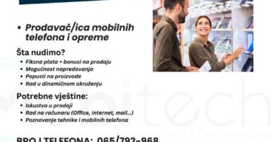 Mobitech zapošljava