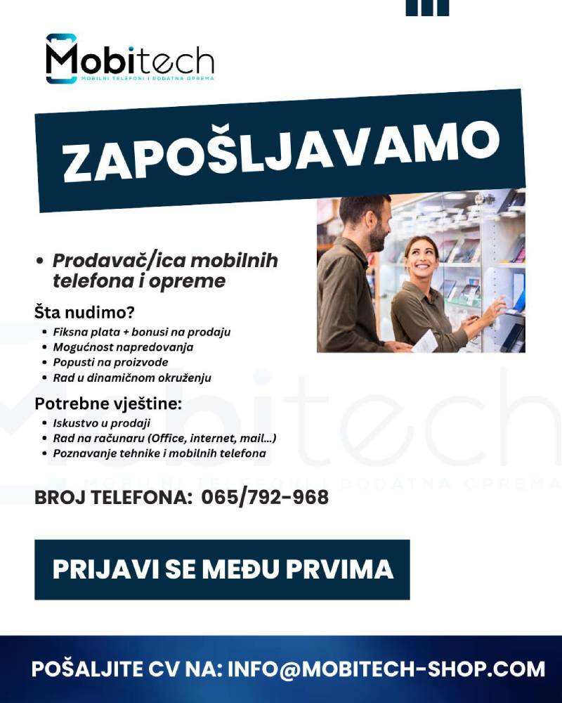 Mobitech zapošljava