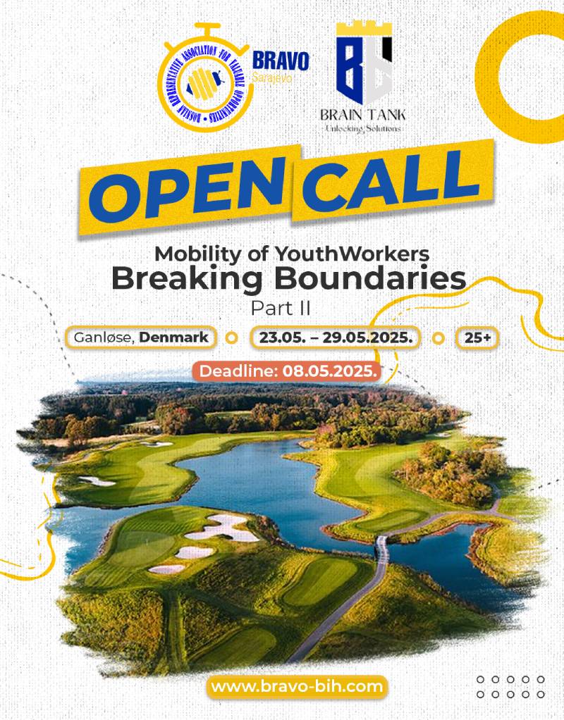 Open Call for Mobility of YouthWorkers: Breaking Boundaries – PART II