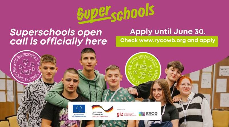 RYCO poziv školama: predstavljanje smjernica za prijavu na javni poziv “Superschools”