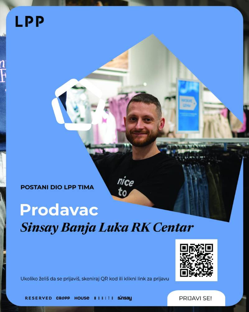 Sinsay Banja Luka zapošljava