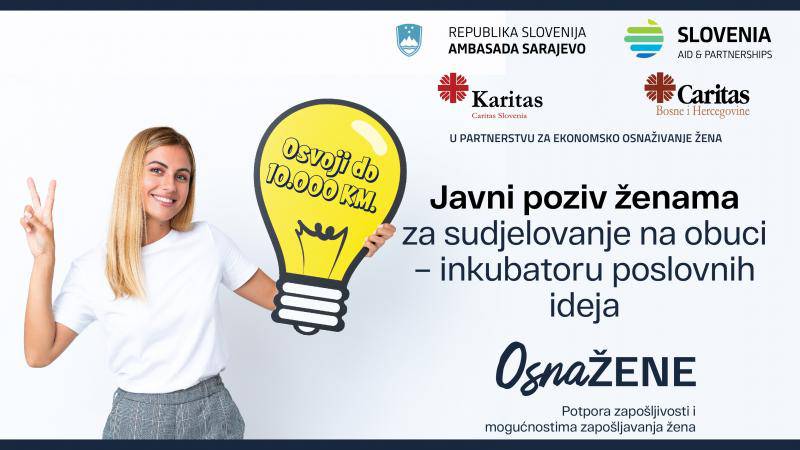 Javni poziv ženama za učestvovanje na obuci – inkubatoru poslovnih ideja u okviru projekta EmpowerHER