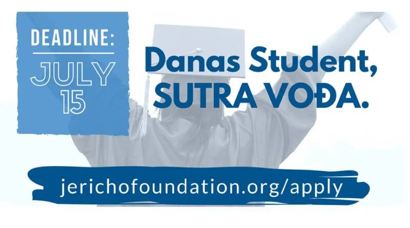 Jericho stipendija za mlade lidere BiH: podrška da rasteš, učiš i mijenjaš svijet