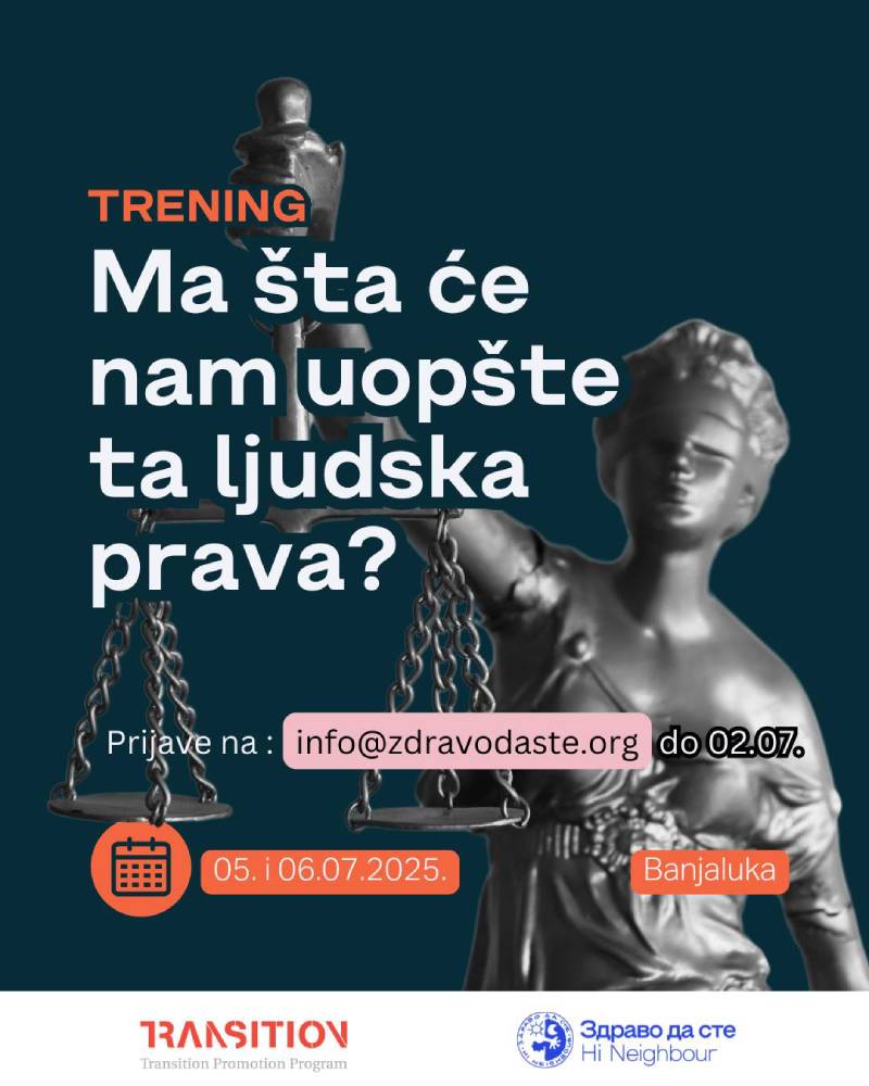 Trening: Ma šta će nam uopšte ta ljudska prava?