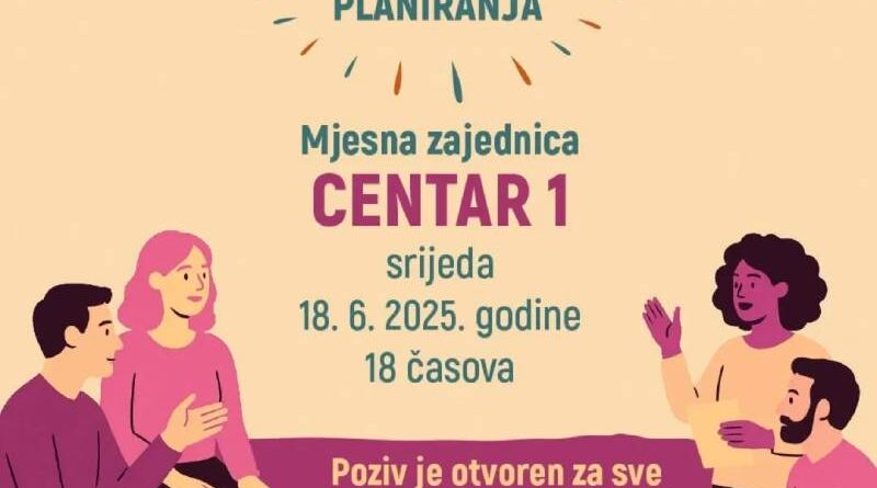 Informativni forum: Mogućnosti uključivanja građana u procese urbanog planiranja