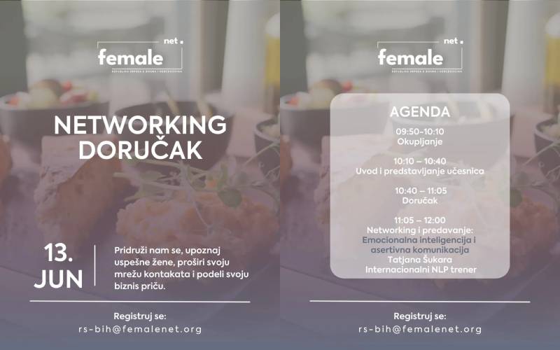 Prvi Female Net networking doručak u RS i BiH