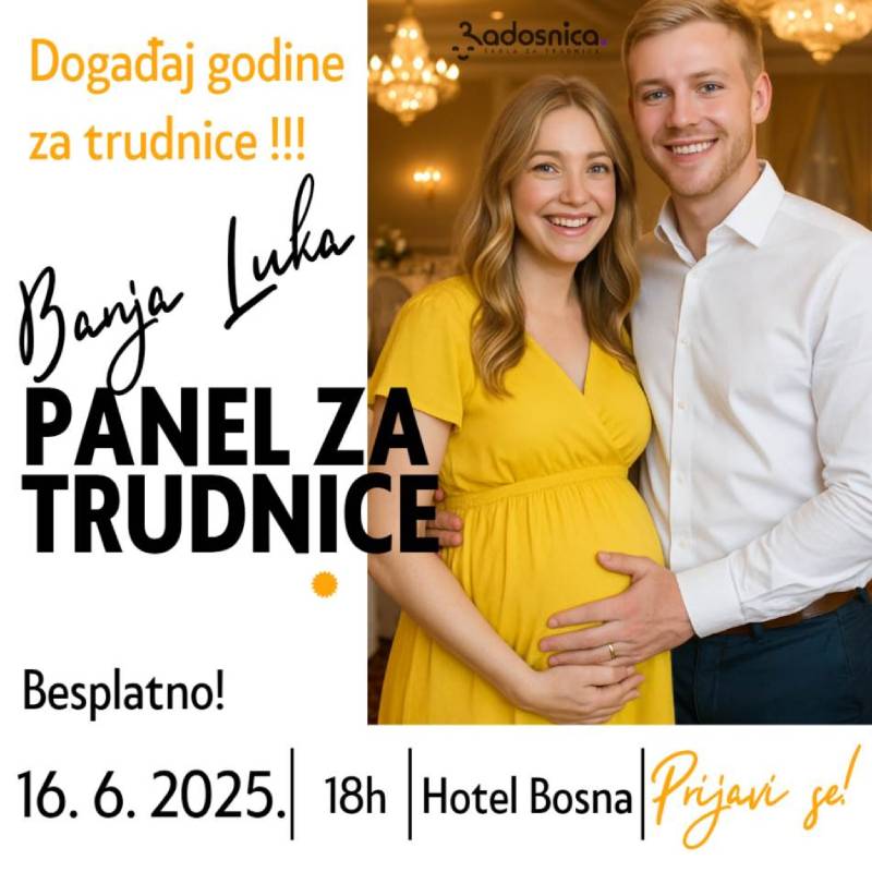Panel za trudnice u Banjaluci: Najveći besplatni događaj za buduće mame