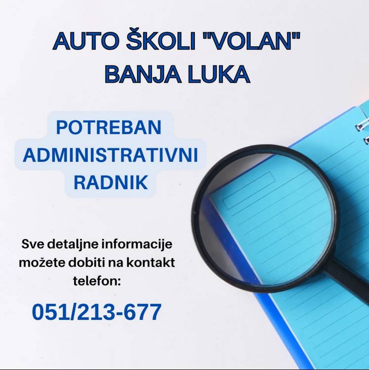 Auto škola "Volan" zapošljava