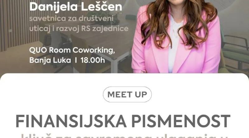 Meetup: Finansijska pismenost - Ključ za savremena ulaganja u budućnost