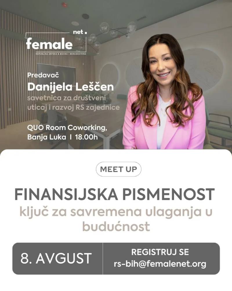 Meetup: Finansijska pismenost - Ključ za savremena ulaganja u budućnost