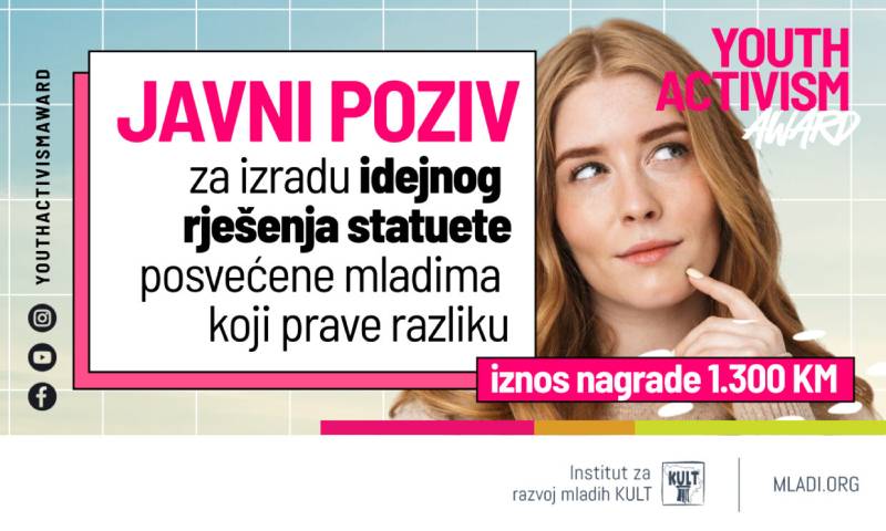 Javni poziv za izradu idejnog rješenja statuete posvećene mladima koji prave razliku