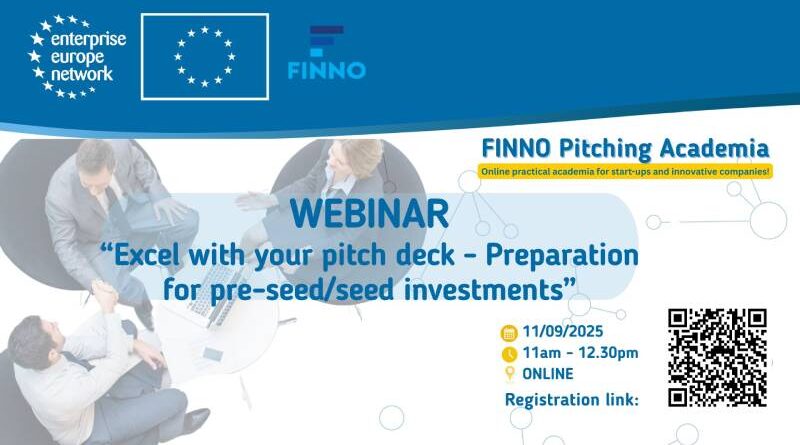 Poziv na FINNO Pitching Akademiju- unaprijedite svoje vještine prezentacije pred investitorima