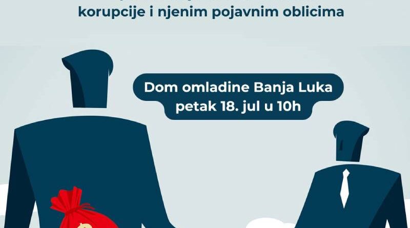 Okrugli stol: "Upoznavanje sa fenomenom korupcije i njenim pojavnim oblicima". 