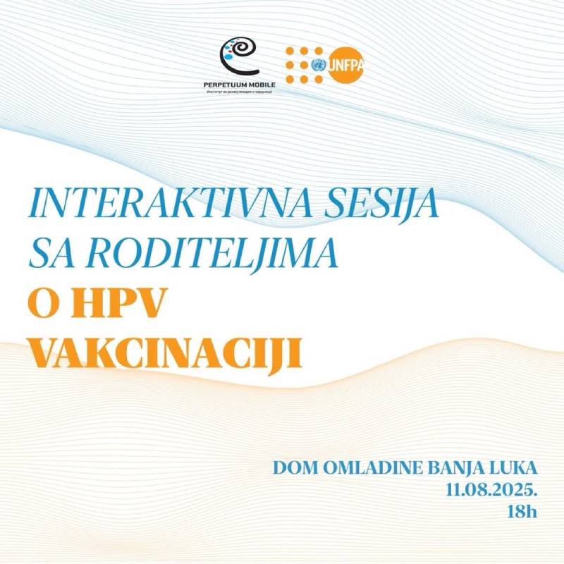 Interaktivna sesija sa roditeljima o HPV vakcinaciji