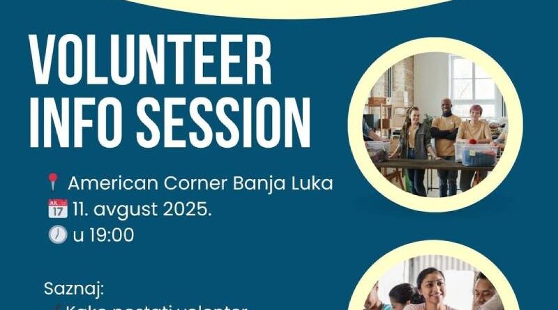 Info sesija o volontiranje u Američkom kutku