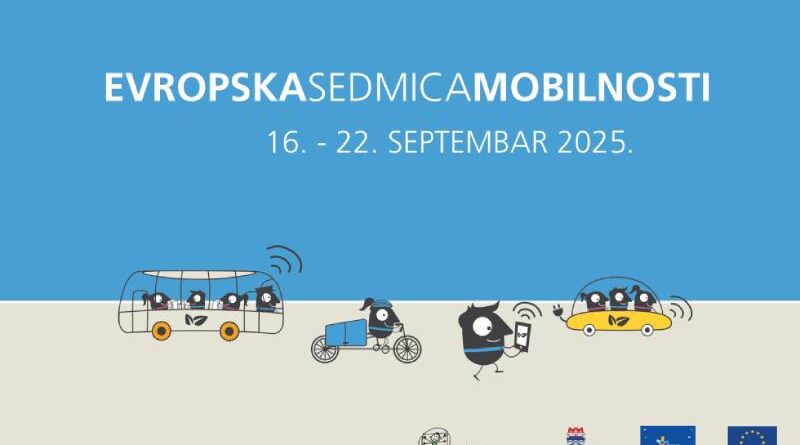 Evropska sedmica mobilnosti 2025. ,,Mobilnost za sve” počinje u utorak, 16.9.!