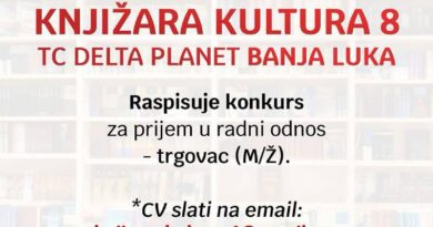 Knjižara Kultura zapošljava