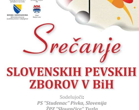 Susreti slovenačkih horova 4. oktobra u Domu omladine