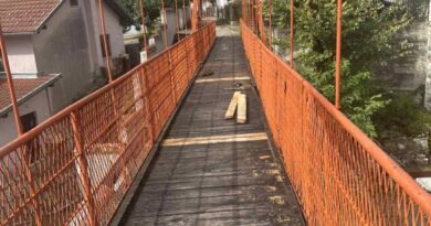 U toku sanacija pješačkog mosta u Novoseliji