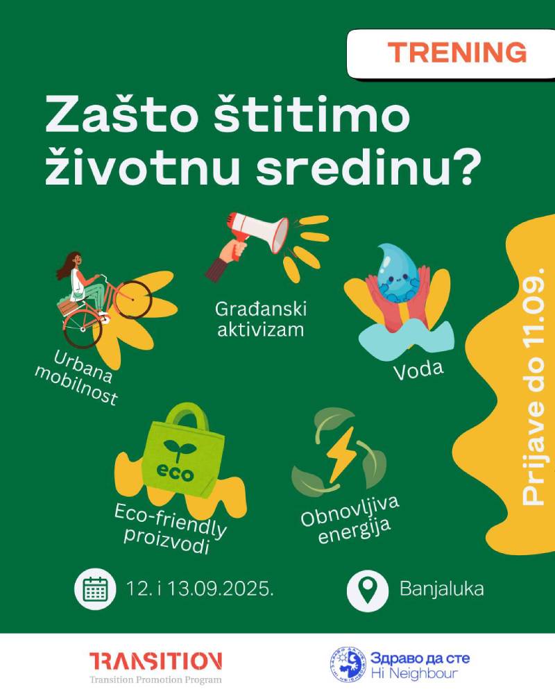 Trening: Zašto štitimo životnu sredinu