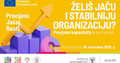 Želiš jaču i stabilniju organizaciju? Javni poziv za procjenu kapaciteta je otvoren
